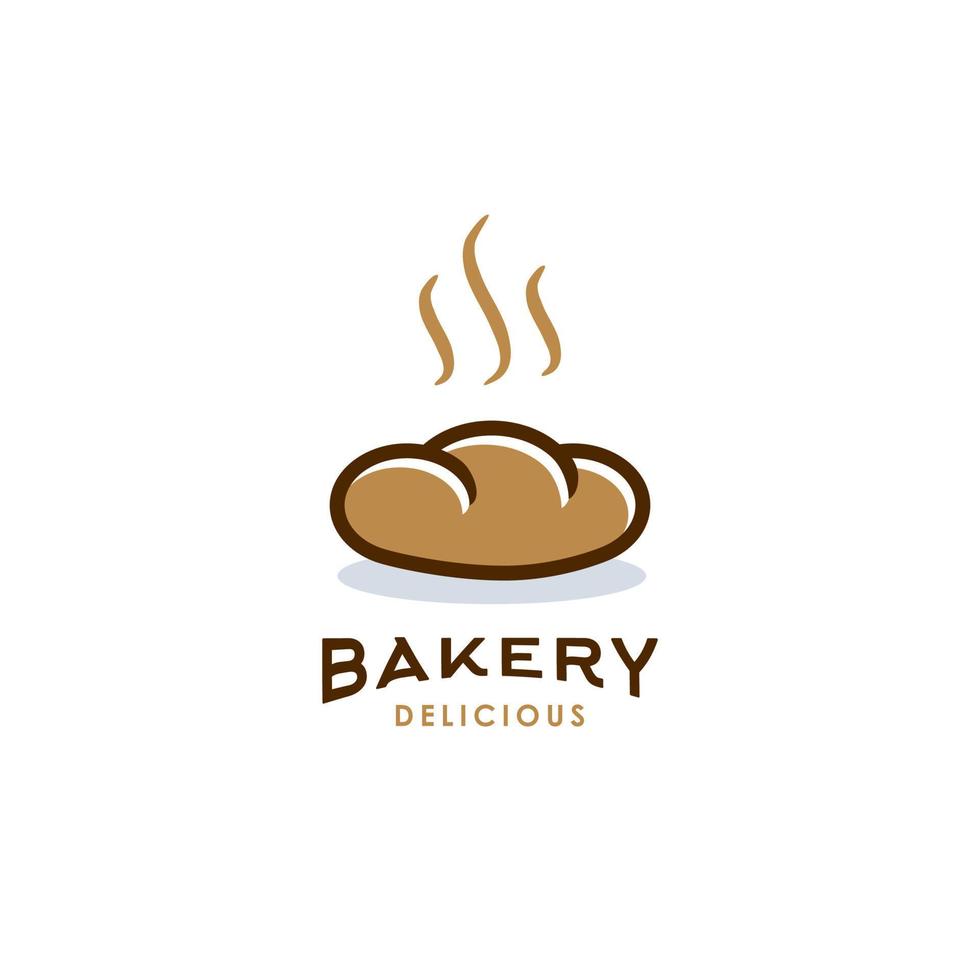 bakkerij brood ontwerp voedsel logo icoon illustratie vector