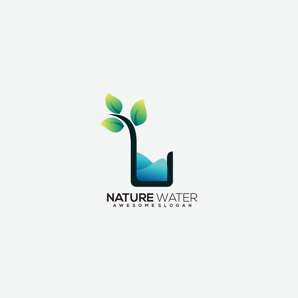 illustratie logo natuur helling kleurrijk vector