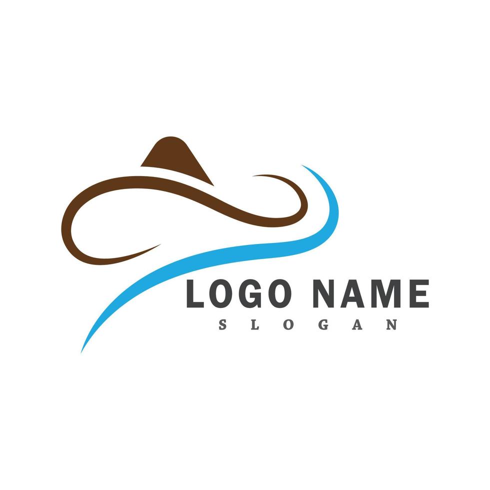 cowboy logo vector sjabloon ontwerp