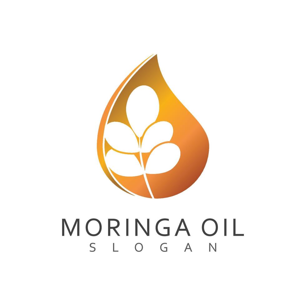 moringa blad logo sjabloon vector symbool natuur
