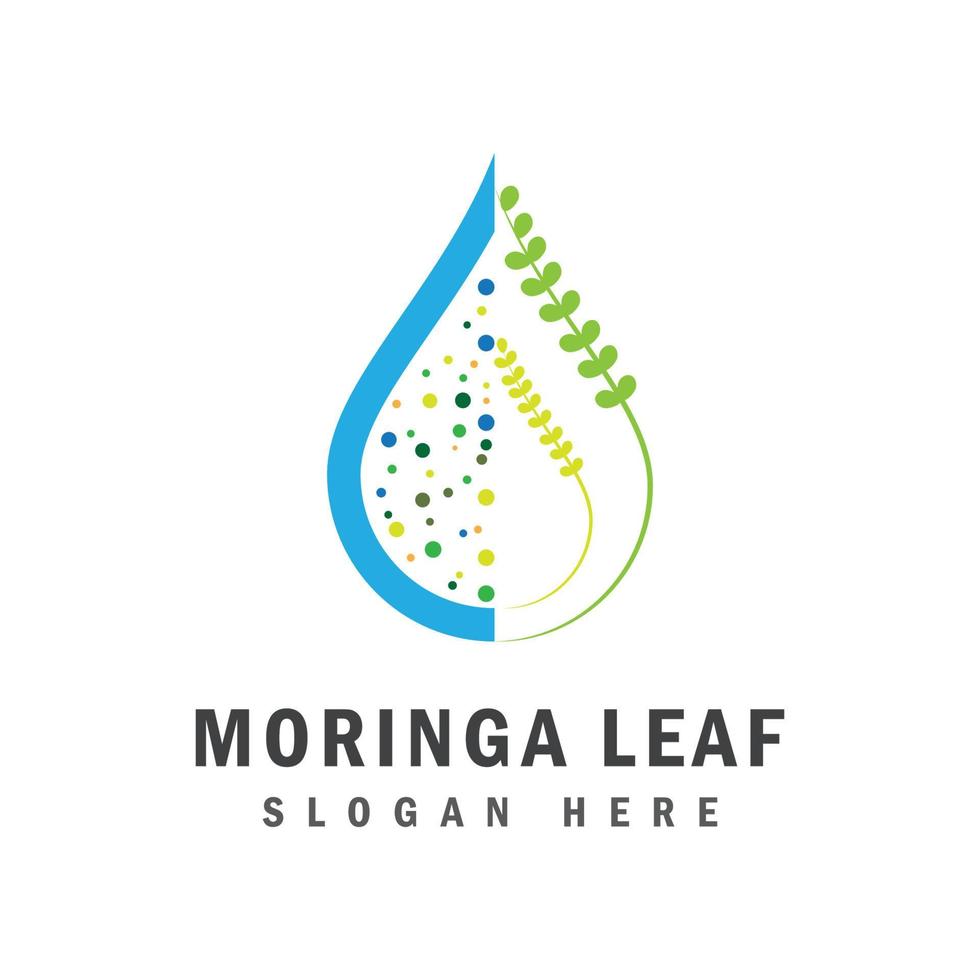 moringa blad logo sjabloon vector symbool natuur