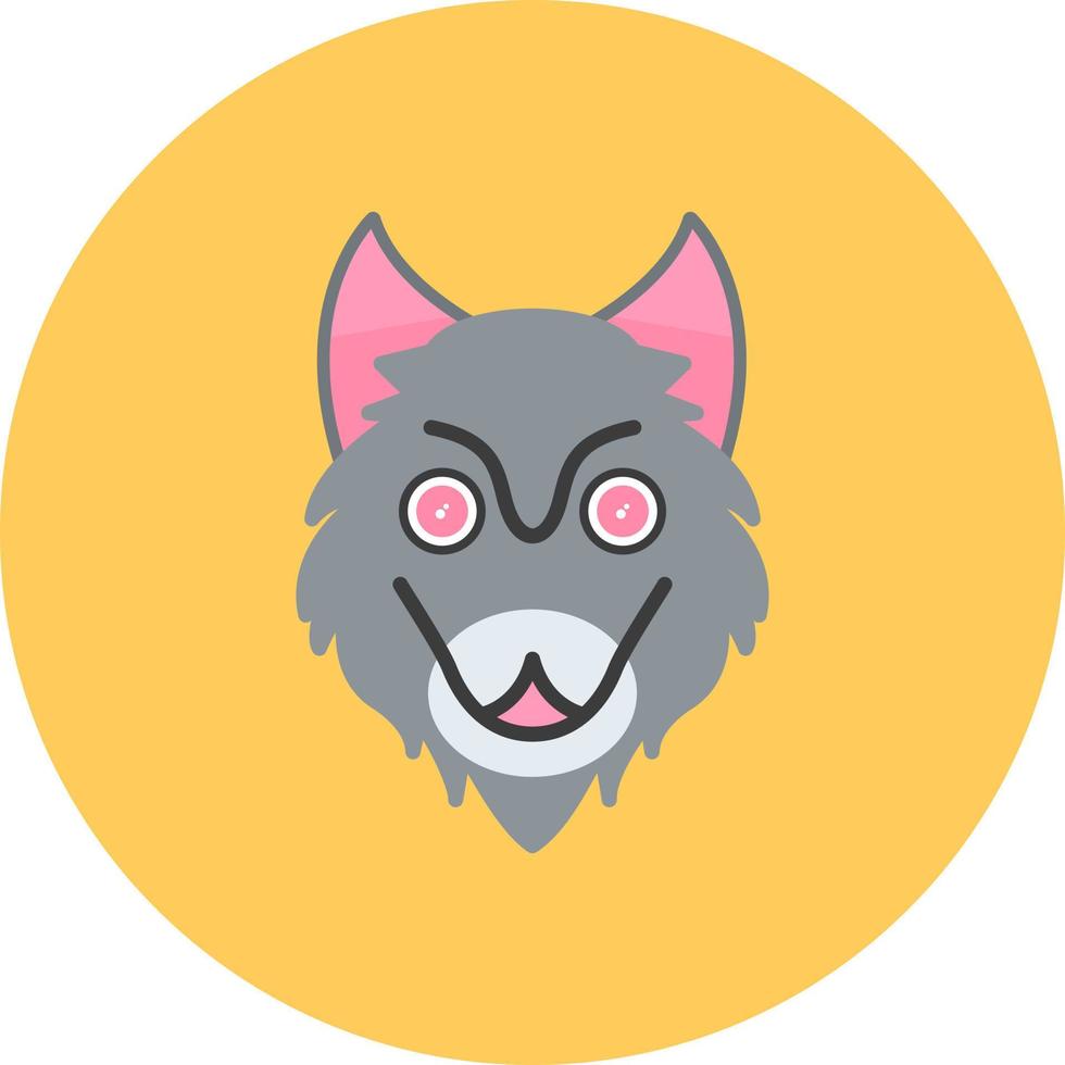 wolf creatief icoon ontwerp vector