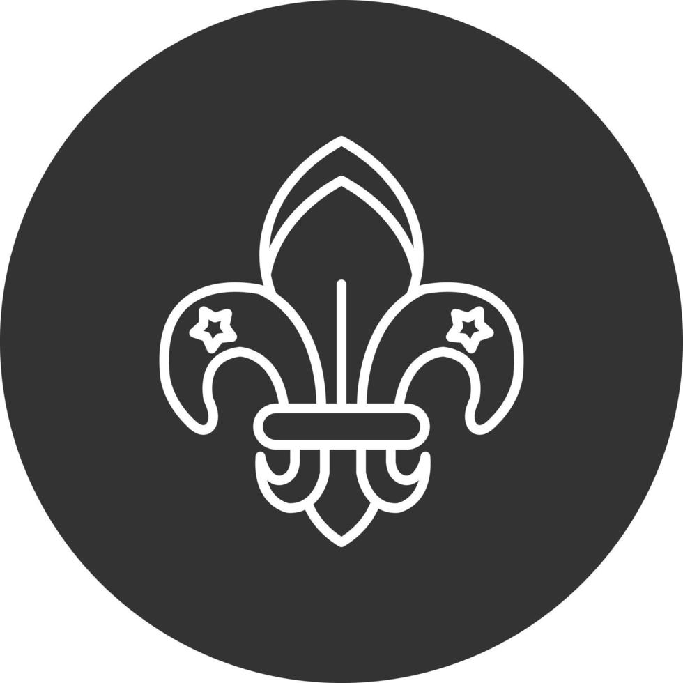 fleur de lis creatief icoon ontwerp vector