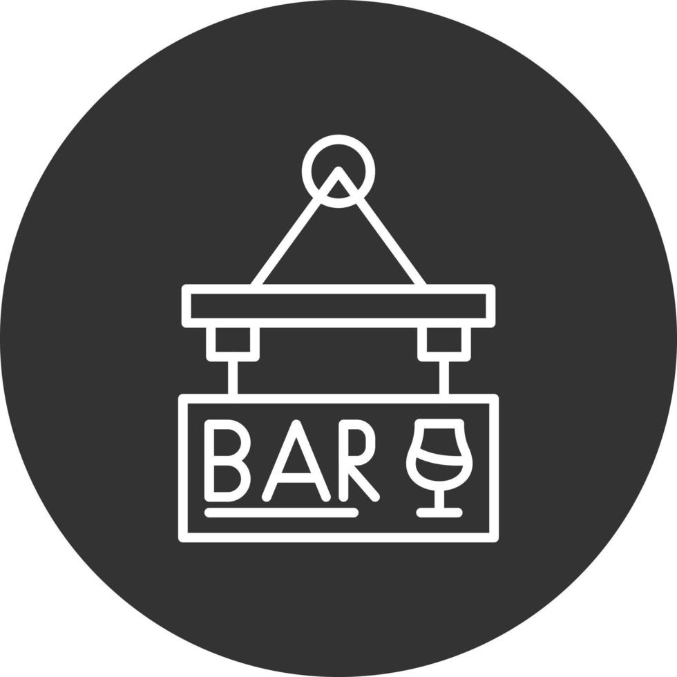 bar teken bord creatief icoon ontwerp vector