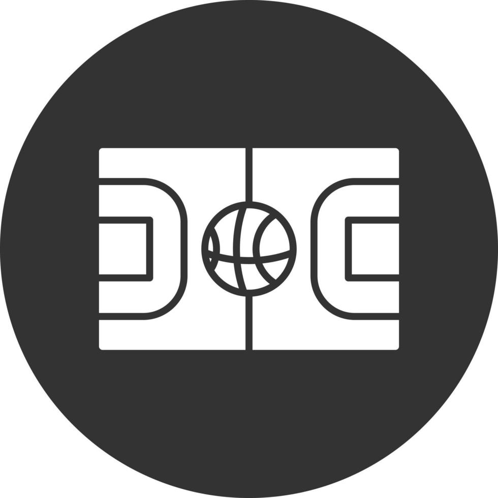 basketbal rechtbank creatief icoon ontwerp vector