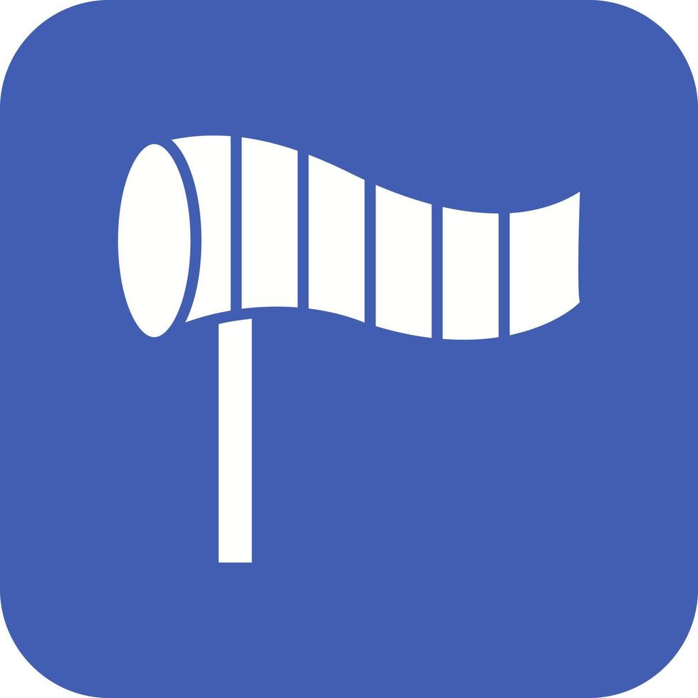 windsock glyph ronde hoek achtergrond icoon vector