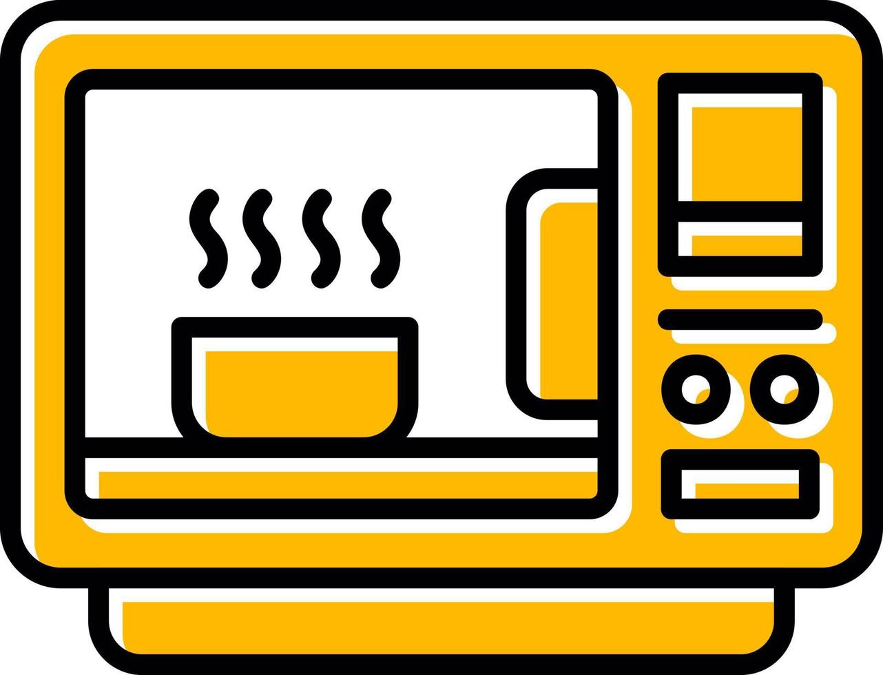 magnetronoven creatief icoon ontwerp vector