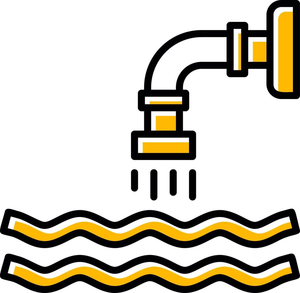 verspilling water creatief icoon ontwerp vector