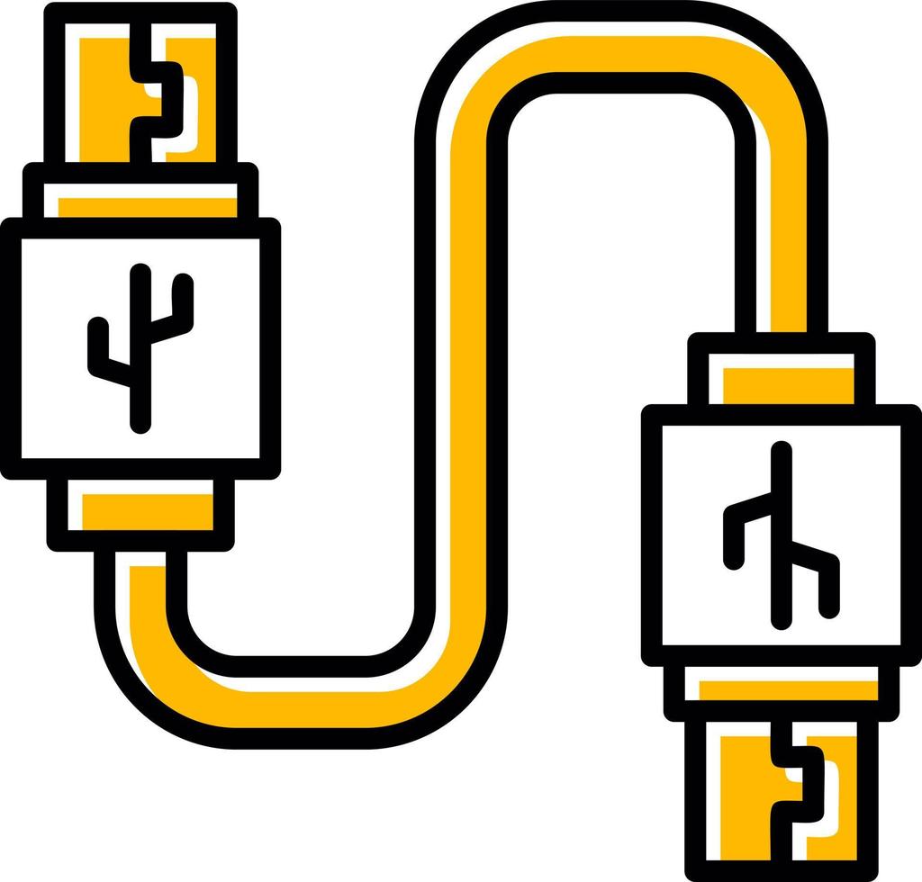 USB verbinding creatief icoon ontwerp vector