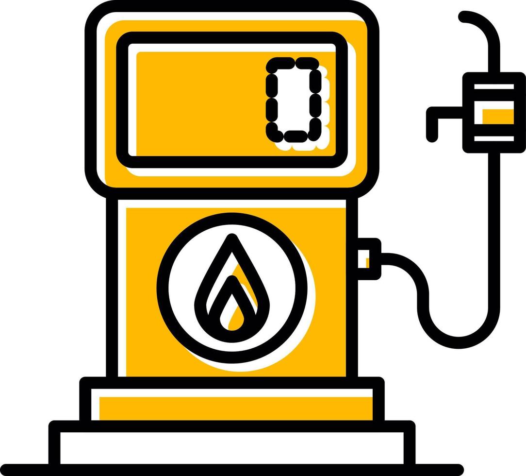 benzine station creatief icoon ontwerp vector