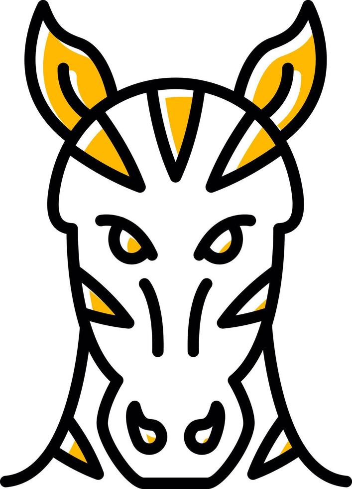 zebra creatief icoon ontwerp vector