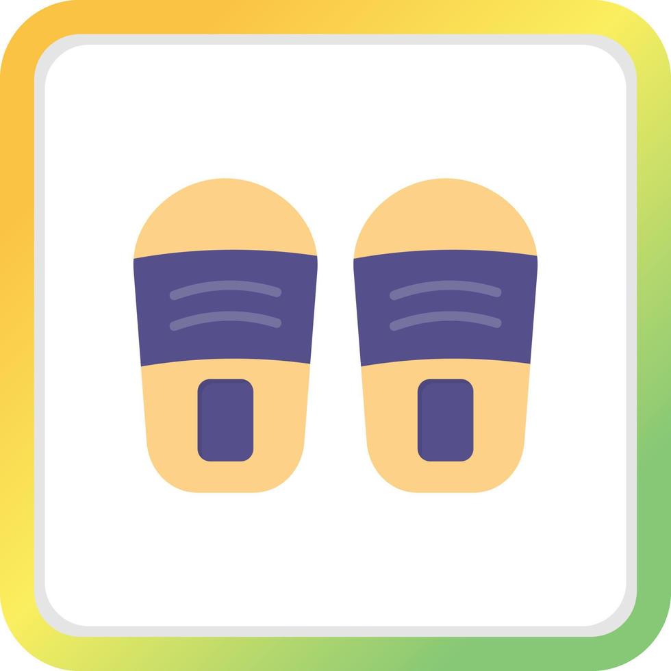 slippers creatief icoon ontwerp vector