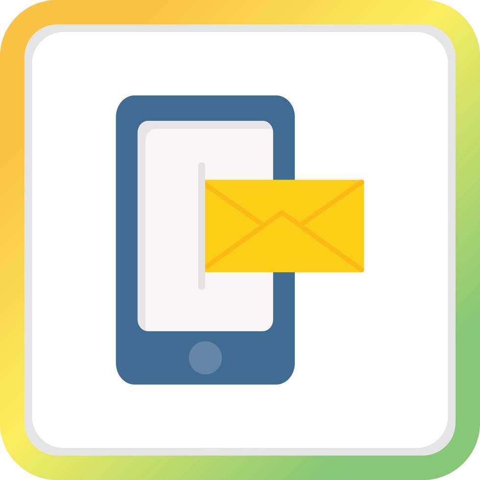 mobiel e-mail creatief icoon ontwerp vector