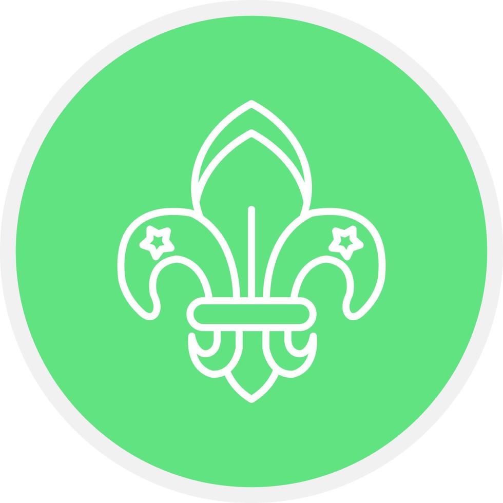 fleur de lis creatief icoon ontwerp vector