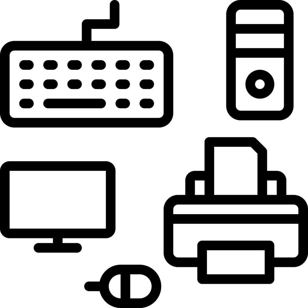 lijn icoon voor perifeer vector