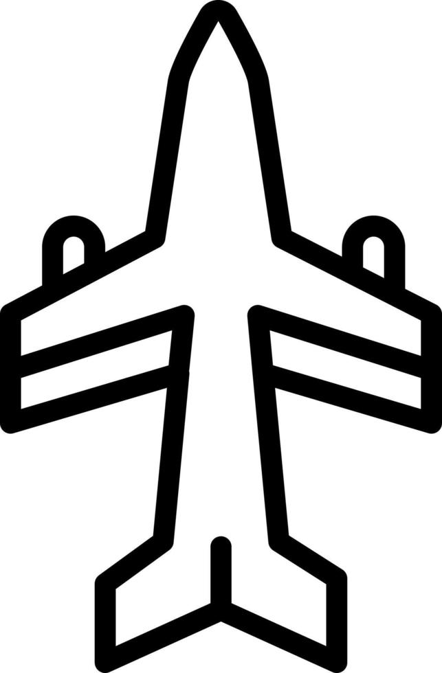 lijn icoon voor vliegmaatschappij vector