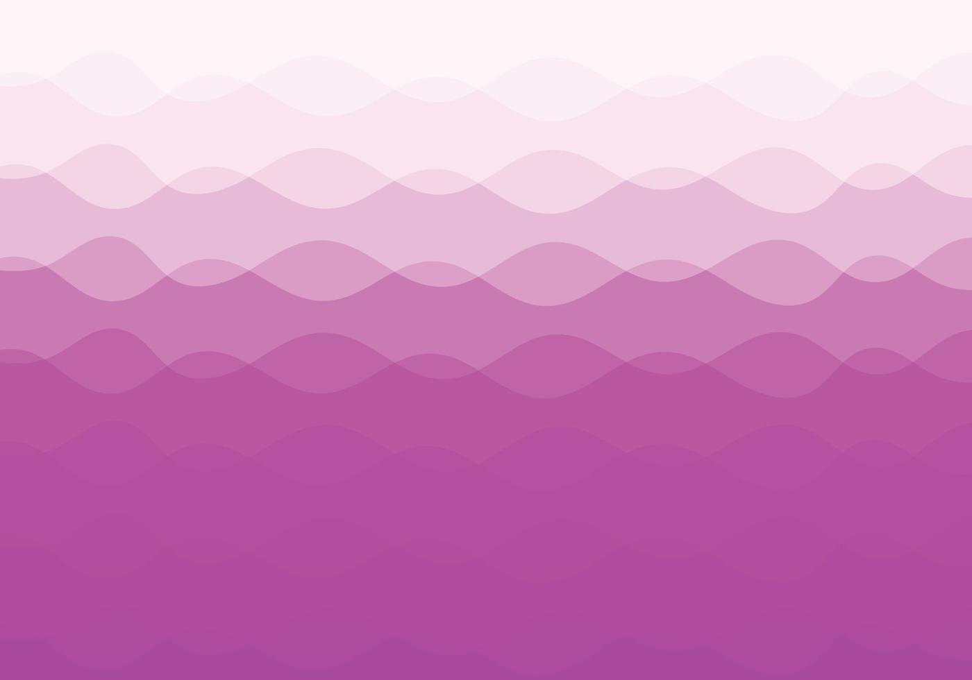een abstract achtergrond samengesteld van overlappende golvend lijnen. helling van licht roze naar donker vector
