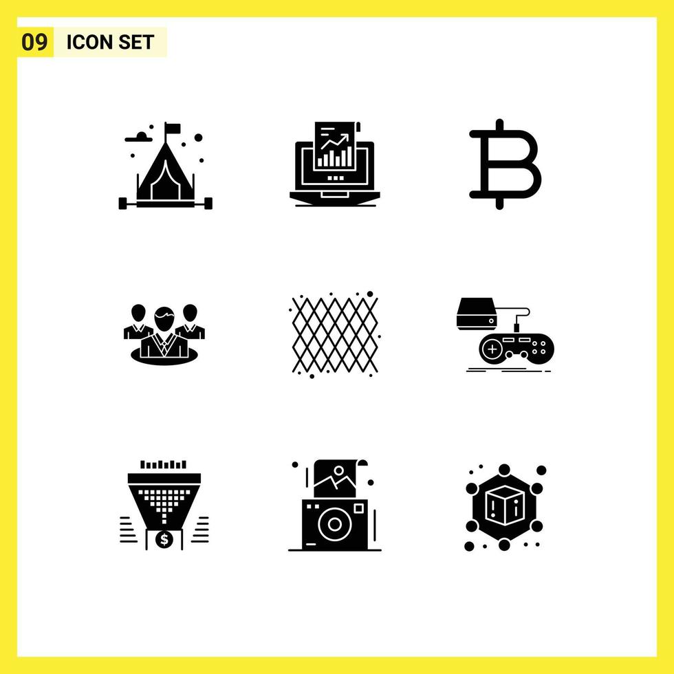 bewerkbare vector lijn pak van 9 gemakkelijk solide glyphs van mardi gras carnaval bitcoin gesprek babbelen bewerkbare vector ontwerp elementen