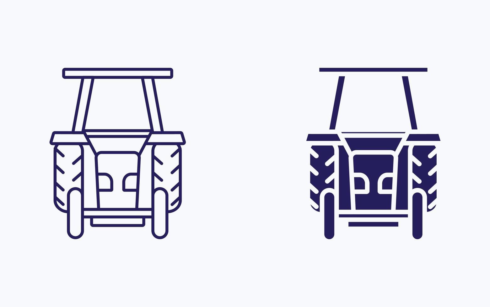 trekker voertuig vector illustratie icoon