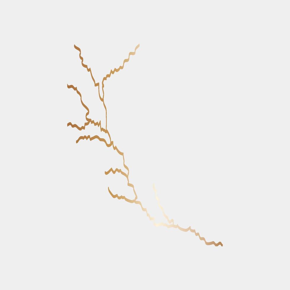 goud kintsugi Hoes ontwerp vector. luxe gouden marmeren textuur. barst en gebroken grond patroon voor muur kunst, huis decoratie, afdrukken en behang. vector