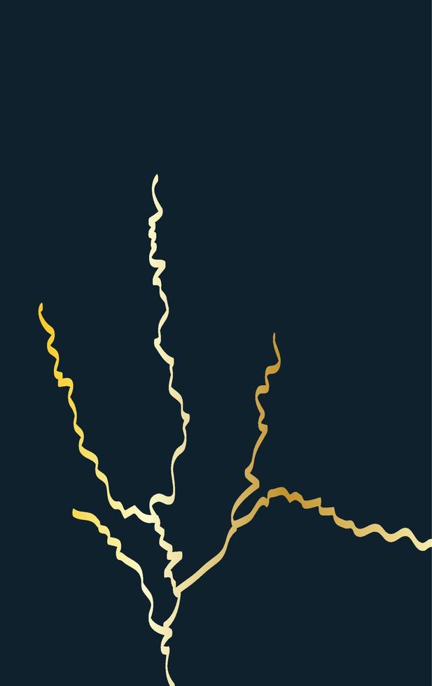 goud kintsugi Hoes ontwerp vector. luxe gouden marmeren textuur. barst en gebroken grond patroon voor muur kunst, huis decoratie, afdrukken en behang. vector