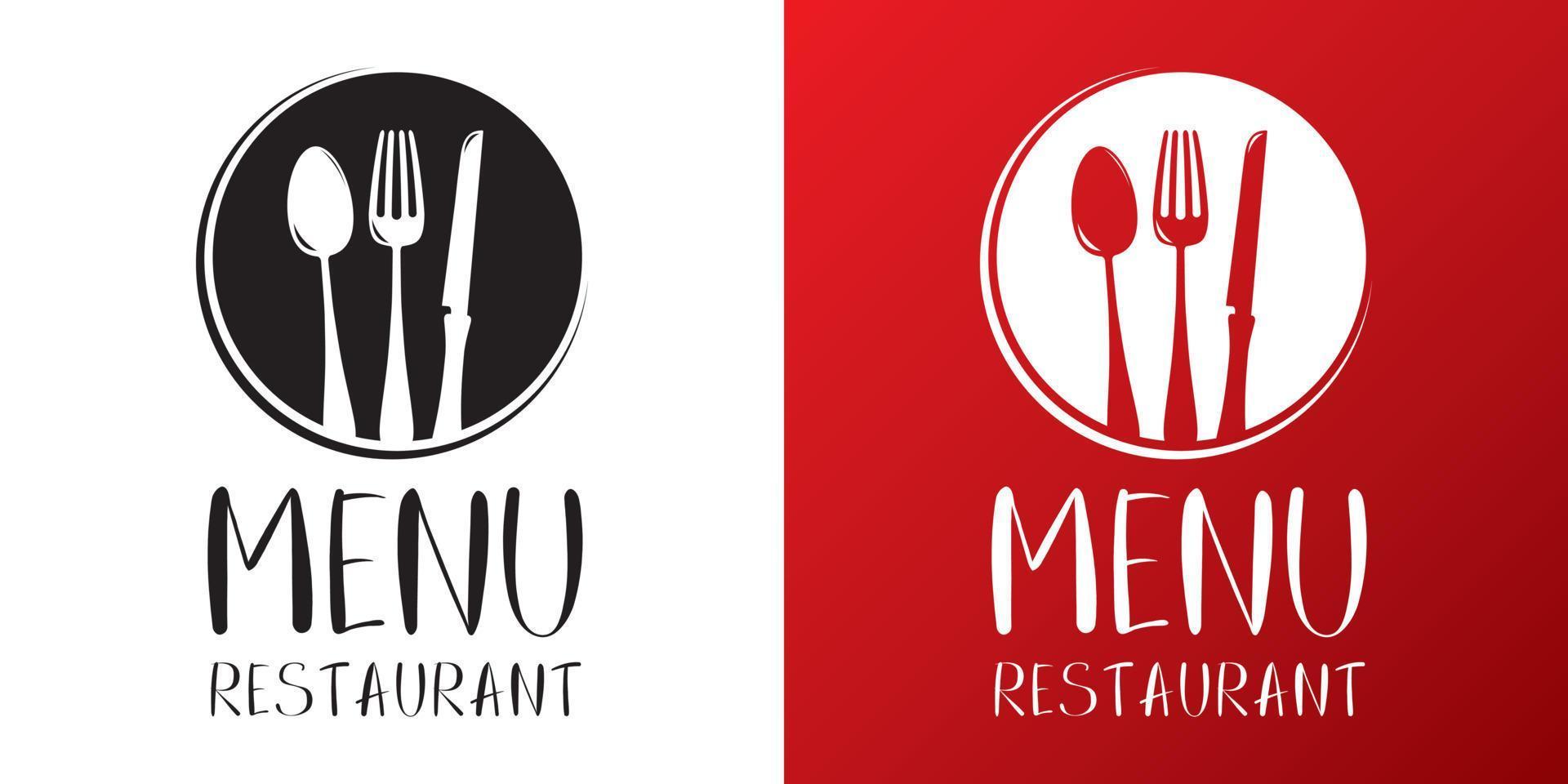 restaurant menu teken vector