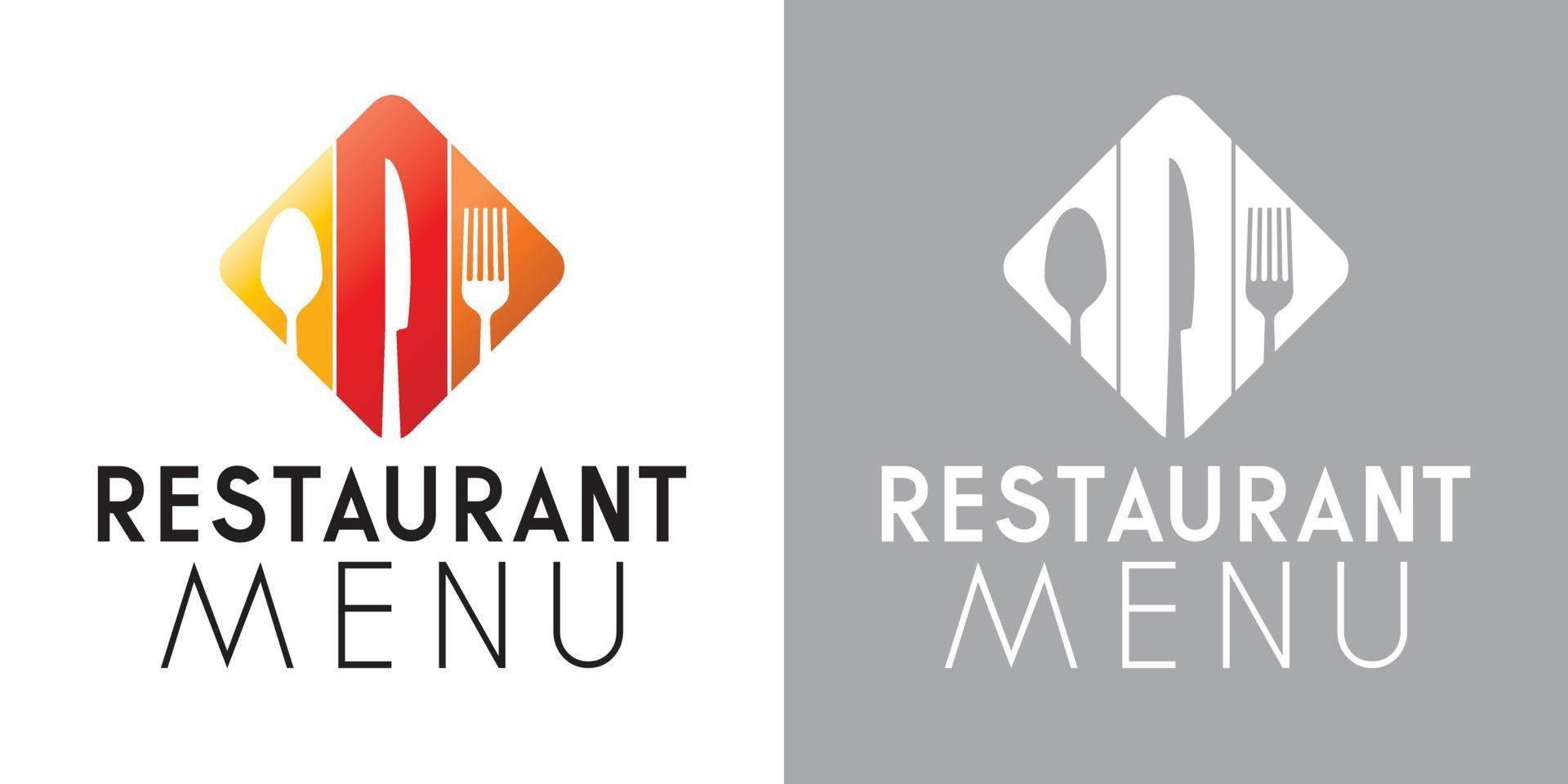 restaurant menu teken vector