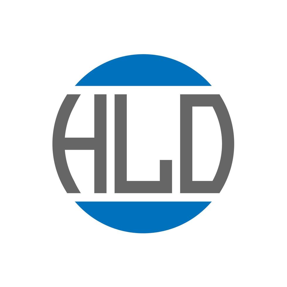 hlo brief logo ontwerp Aan wit achtergrond. hlo creatief initialen cirkel logo concept. hlo brief ontwerp. vector