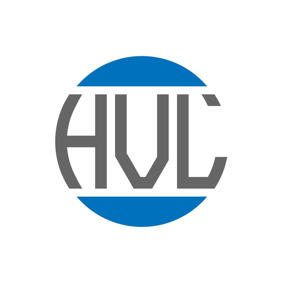 hvl brief logo ontwerp Aan wit achtergrond. hvl creatief initialen cirkel logo concept. hvl brief ontwerp. vector