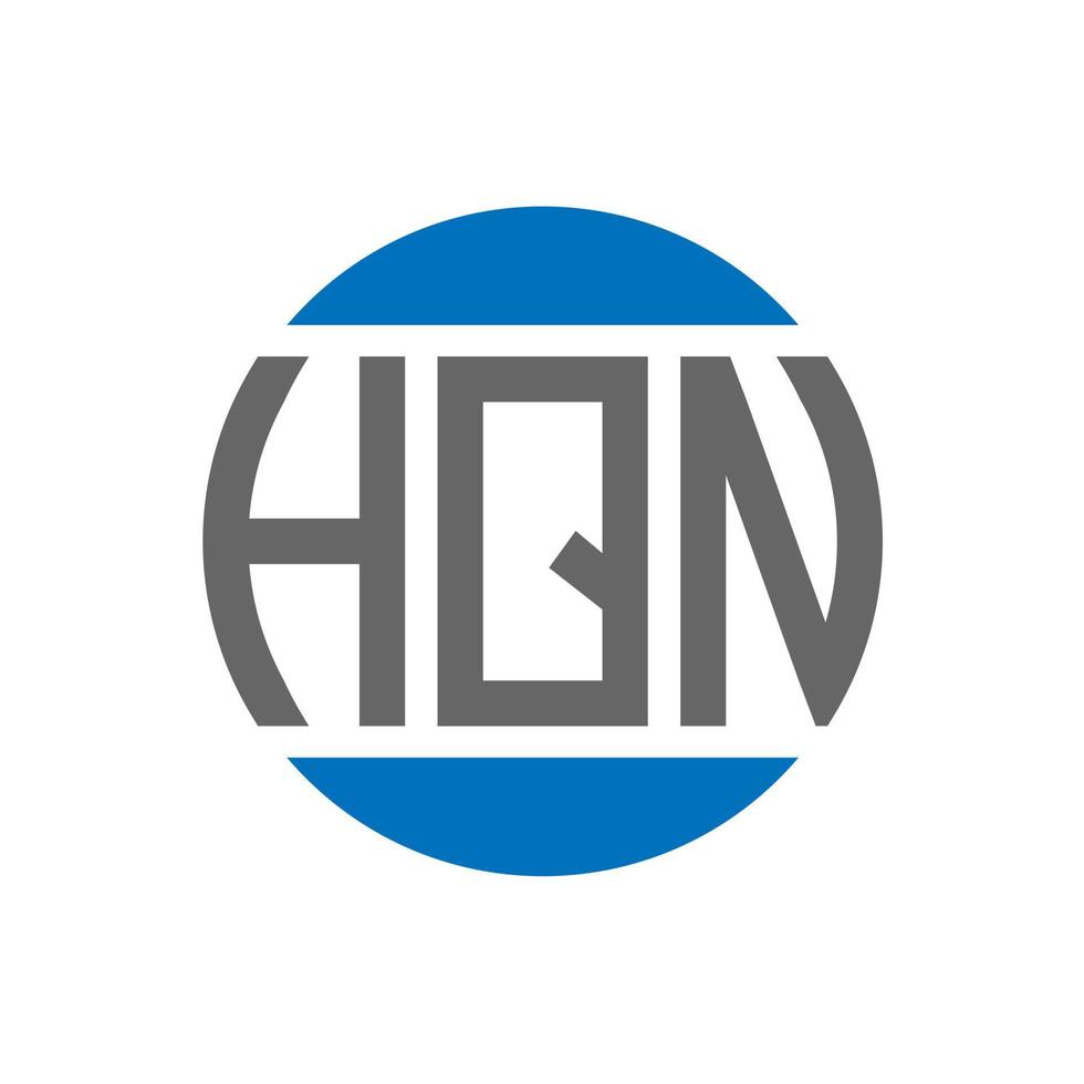 hqn brief logo ontwerp Aan wit achtergrond. hqn creatief initialen cirkel logo concept. hqn brief ontwerp. vector