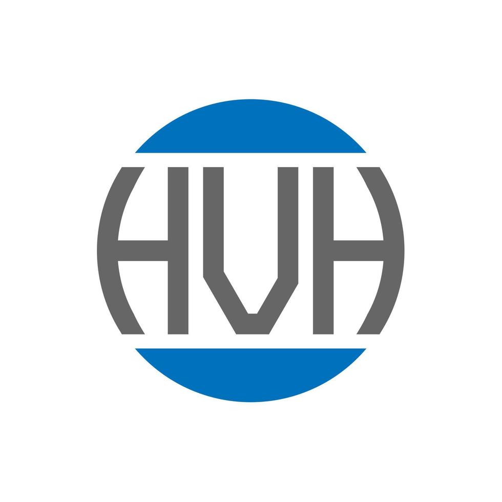 hvh brief logo ontwerp Aan wit achtergrond. hvh creatief initialen cirkel logo concept. hvh brief ontwerp. vector