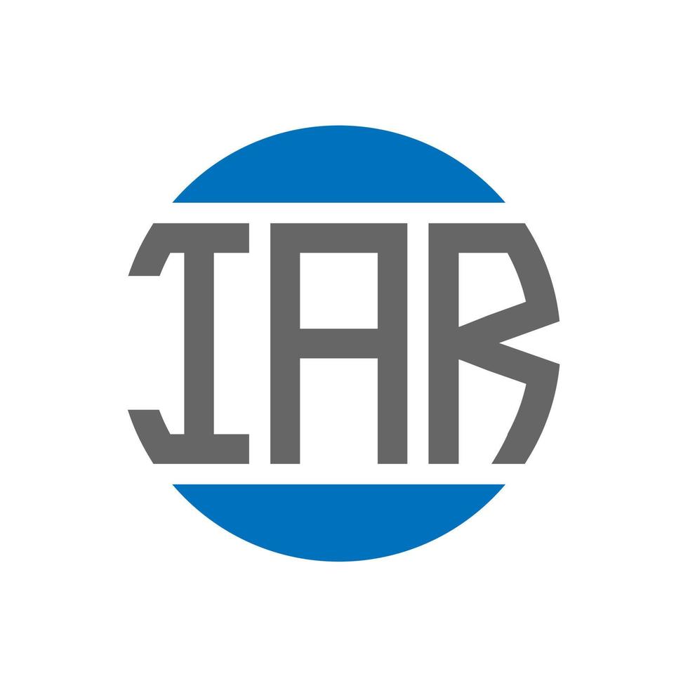 iar brief logo ontwerp Aan wit achtergrond. iar creatief initialen cirkel logo concept. iar brief ontwerp. vector