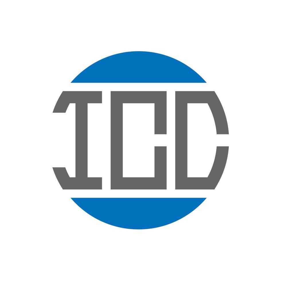 icc brief logo ontwerp Aan wit achtergrond. icc creatief initialen cirkel logo concept. icc brief ontwerp. vector