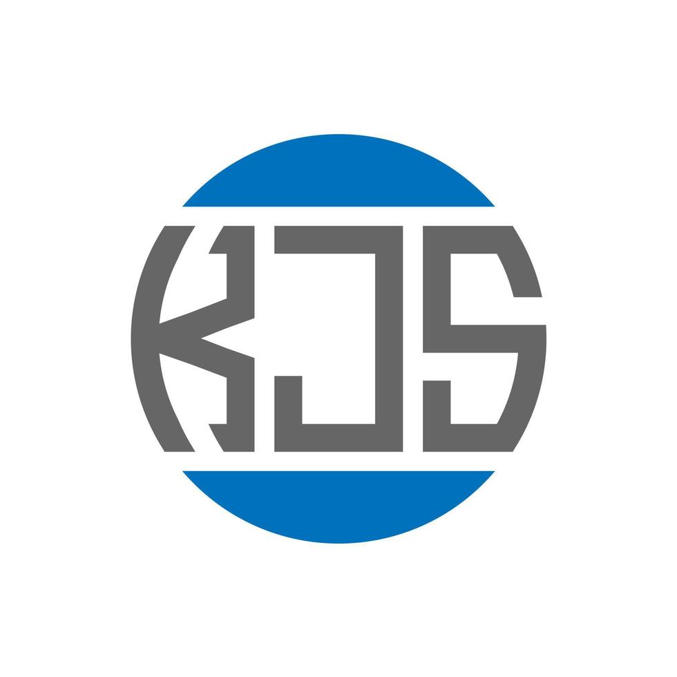 kjs brief logo ontwerp Aan wit achtergrond. kjs creatief initialen cirkel logo concept. kjs brief ontwerp. vector