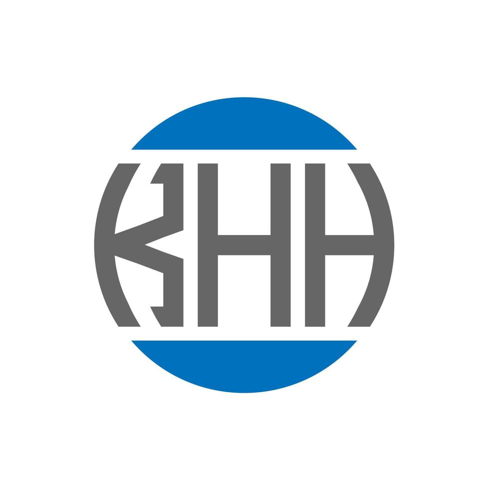 khh brief logo ontwerp Aan wit achtergrond. khh creatief initialen cirkel logo concept. khh brief ontwerp. vector