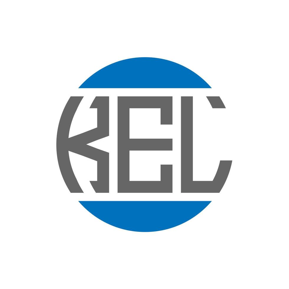 kel brief logo ontwerp Aan wit achtergrond. kel creatief initialen cirkel logo concept. kel brief ontwerp. vector