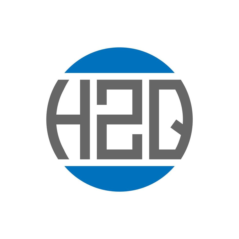 hzq brief logo ontwerp Aan wit achtergrond. hzq creatief initialen cirkel logo concept. hzq brief ontwerp. vector