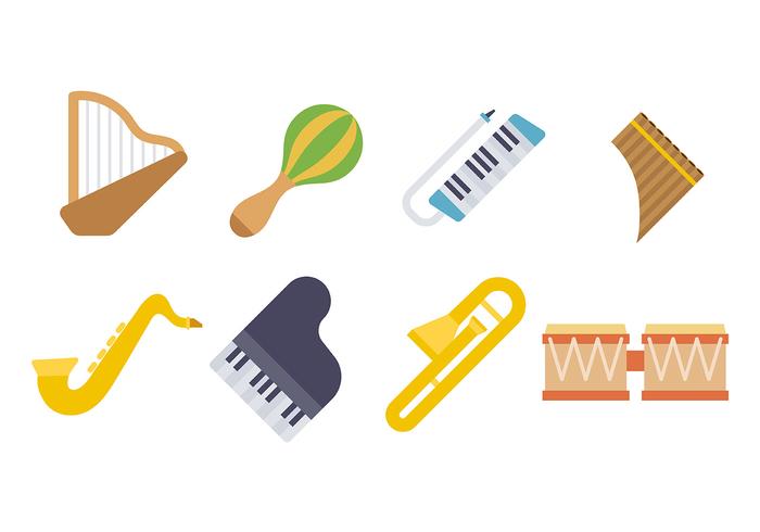 Muziekinstrumenten Icon Vector