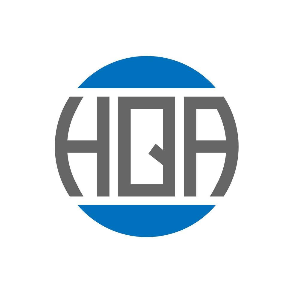 hqa brief logo ontwerp Aan wit achtergrond. hqa creatief initialen cirkel logo concept. hqa brief ontwerp. vector