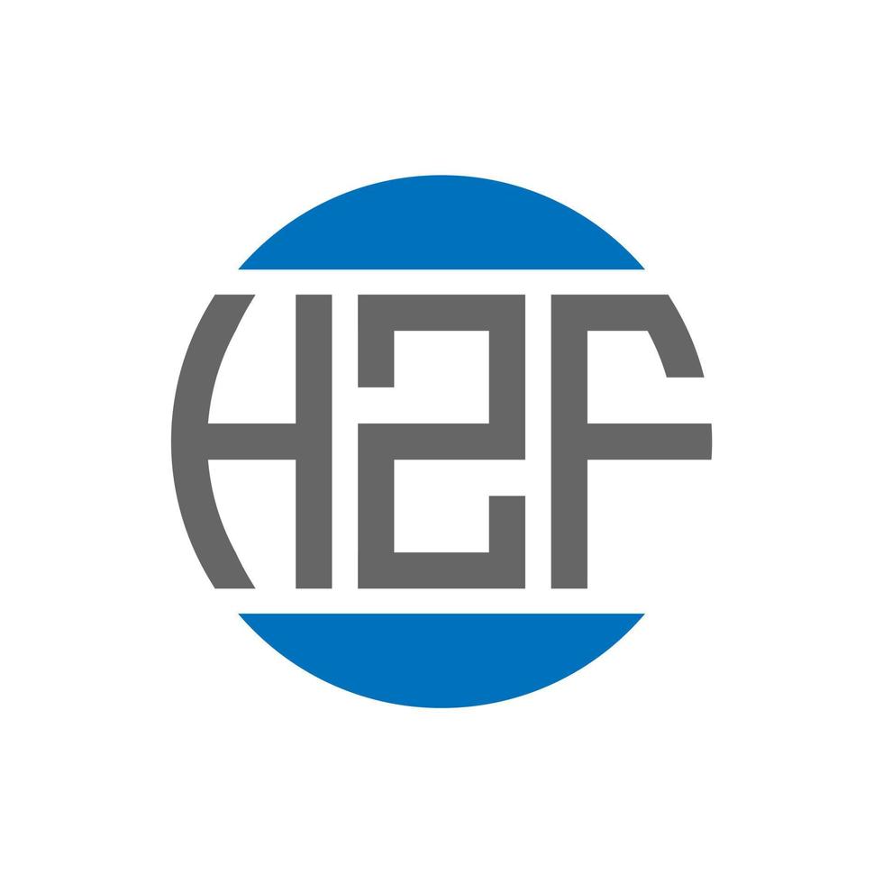 hzf brief logo ontwerp Aan wit achtergrond. hzf creatief initialen cirkel logo concept. hzf brief ontwerp. vector