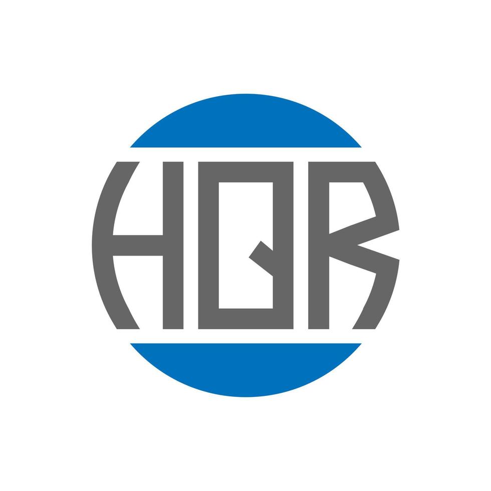 hqr brief logo ontwerp Aan wit achtergrond. hqr creatief initialen cirkel logo concept. hqr brief ontwerp. vector