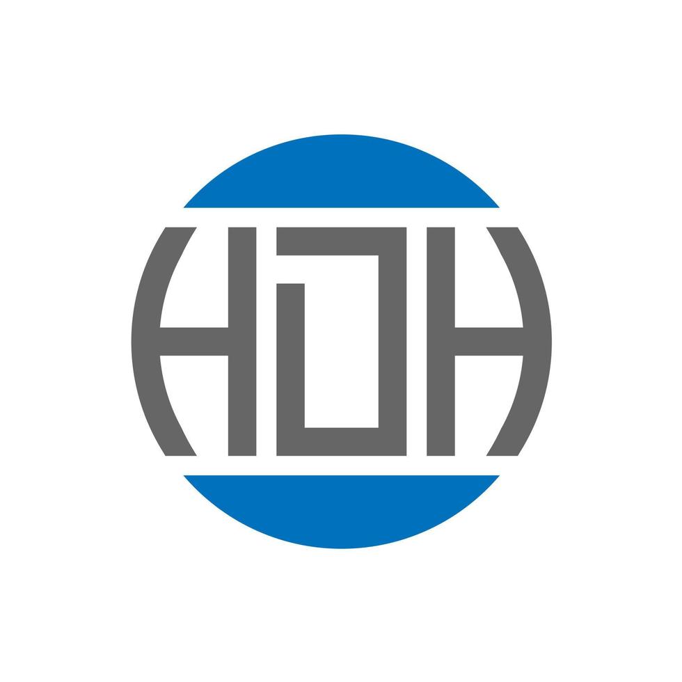 hdh brief logo ontwerp Aan wit achtergrond. hdh creatief initialen cirkel logo concept. hdh brief ontwerp. vector