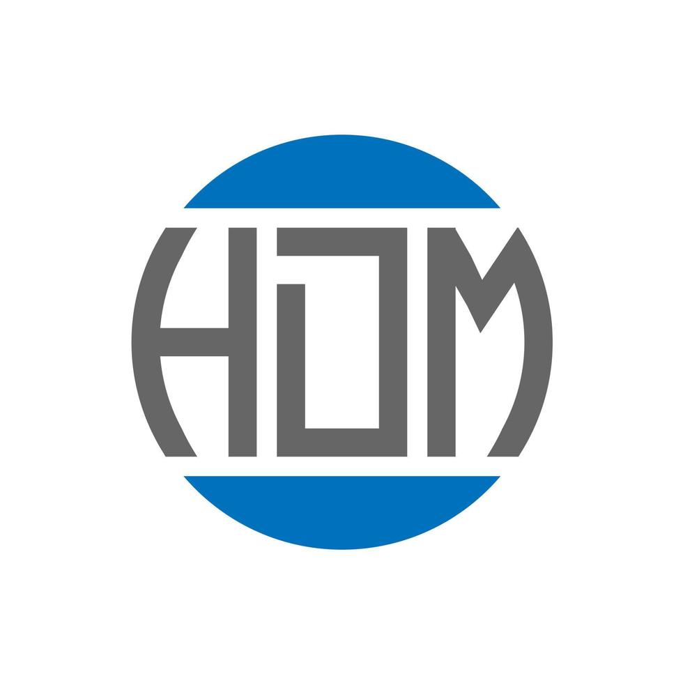 hdm brief logo ontwerp Aan wit achtergrond. hdm creatief initialen cirkel logo concept. hdm brief ontwerp. vector