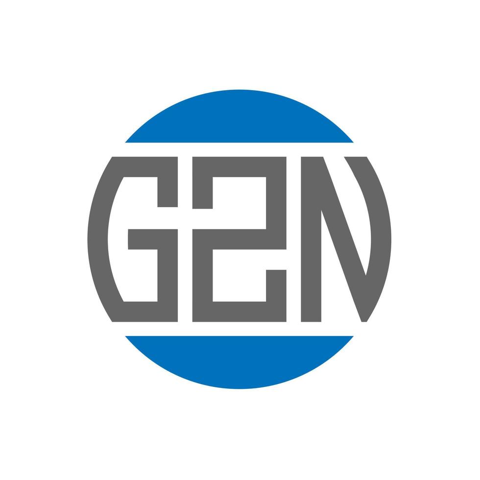 gzn brief logo ontwerp Aan wit achtergrond. gzn creatief initialen cirkel logo concept. gzn brief ontwerp. vector