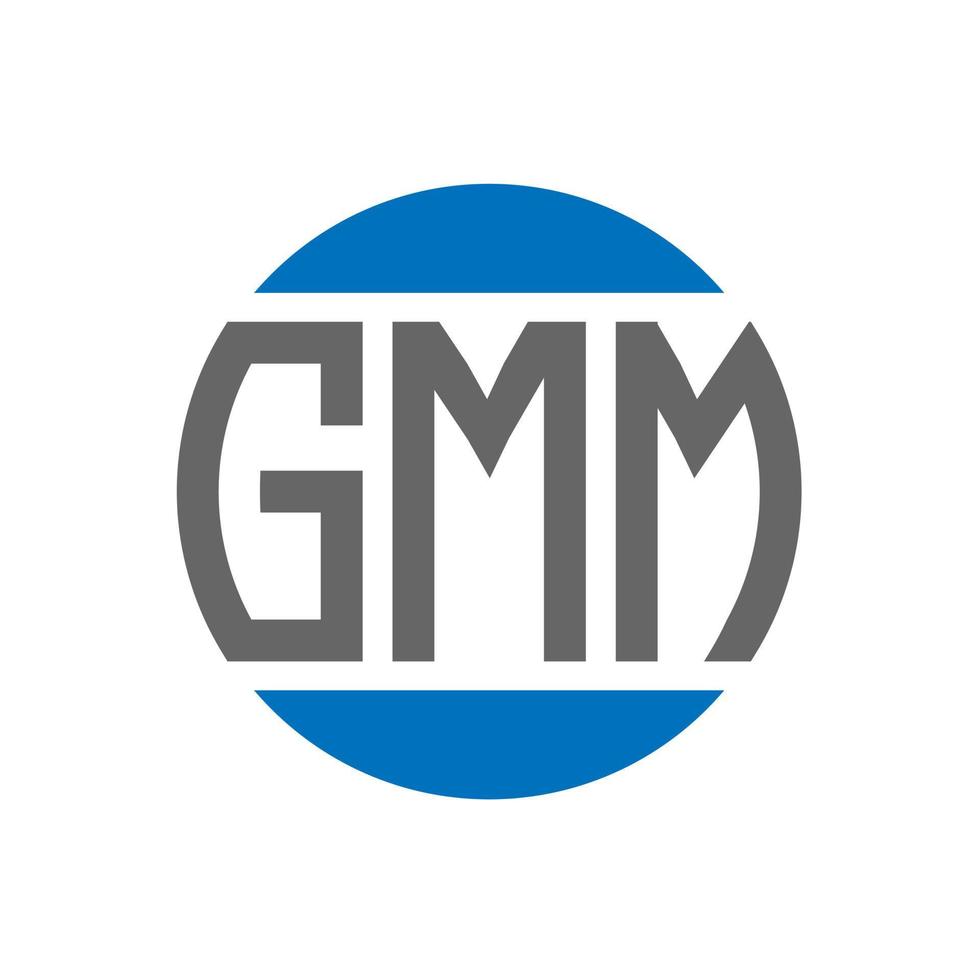 gmm brief logo ontwerp Aan wit achtergrond. gmm creatief initialen cirkel logo concept. gmm brief ontwerp. vector