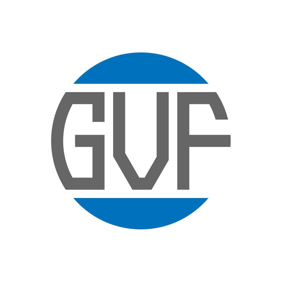 gvf brief logo ontwerp Aan wit achtergrond. gvf creatief initialen cirkel logo concept. gvf brief ontwerp. vector