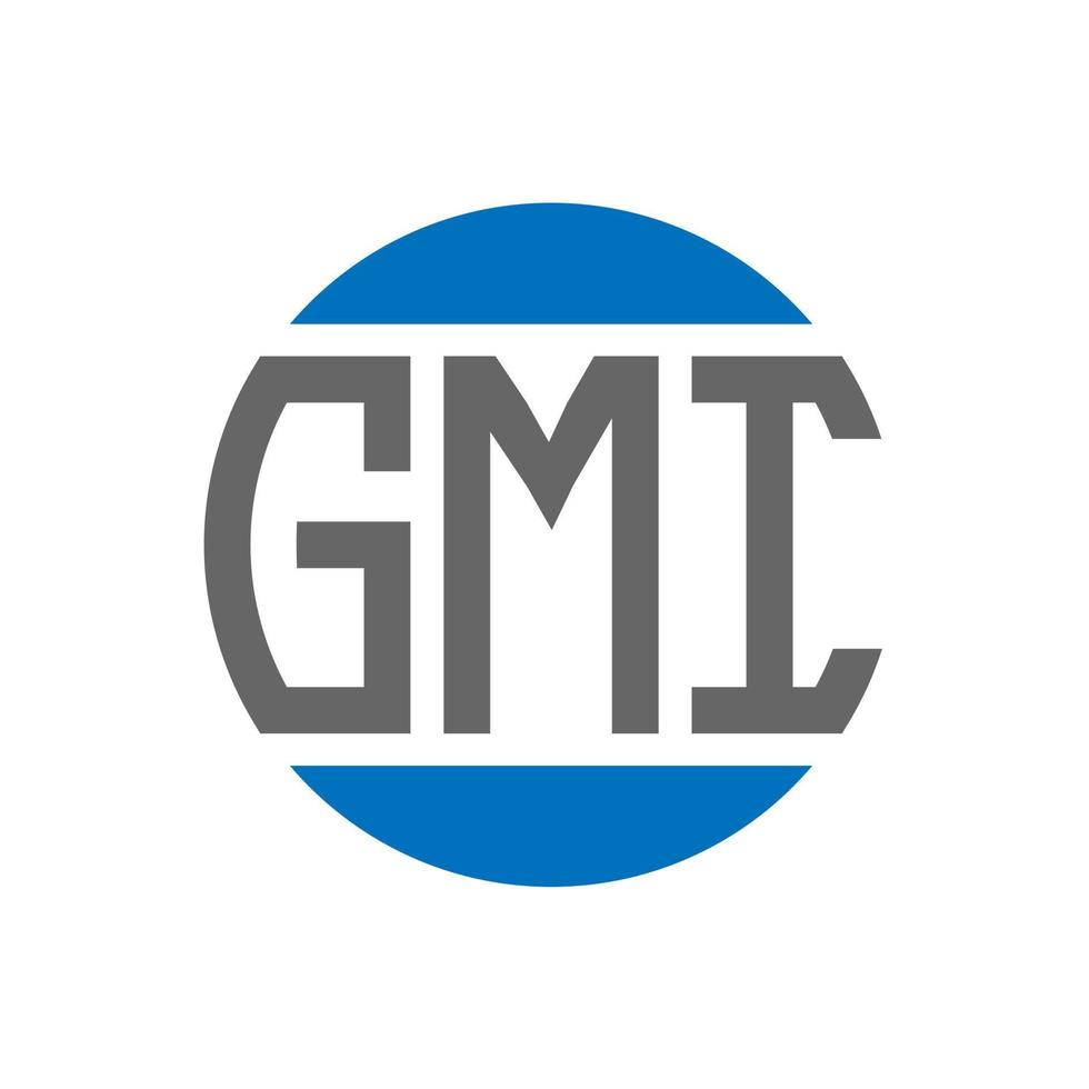gmi brief logo ontwerp Aan wit achtergrond. gmi creatief initialen cirkel logo concept. gmi brief ontwerp. vector