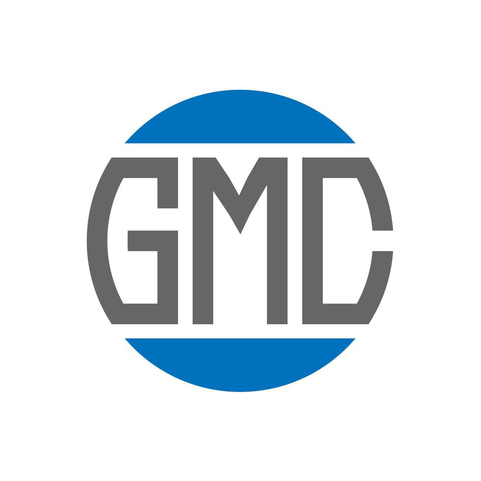 gmc brief logo ontwerp Aan wit achtergrond. gmc creatief initialen cirkel logo concept. gmc brief ontwerp. vector