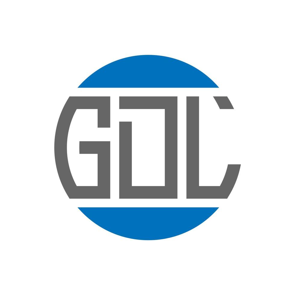 gdl brief logo ontwerp Aan wit achtergrond. gdl creatief initialen cirkel logo concept. gdl brief ontwerp. vector