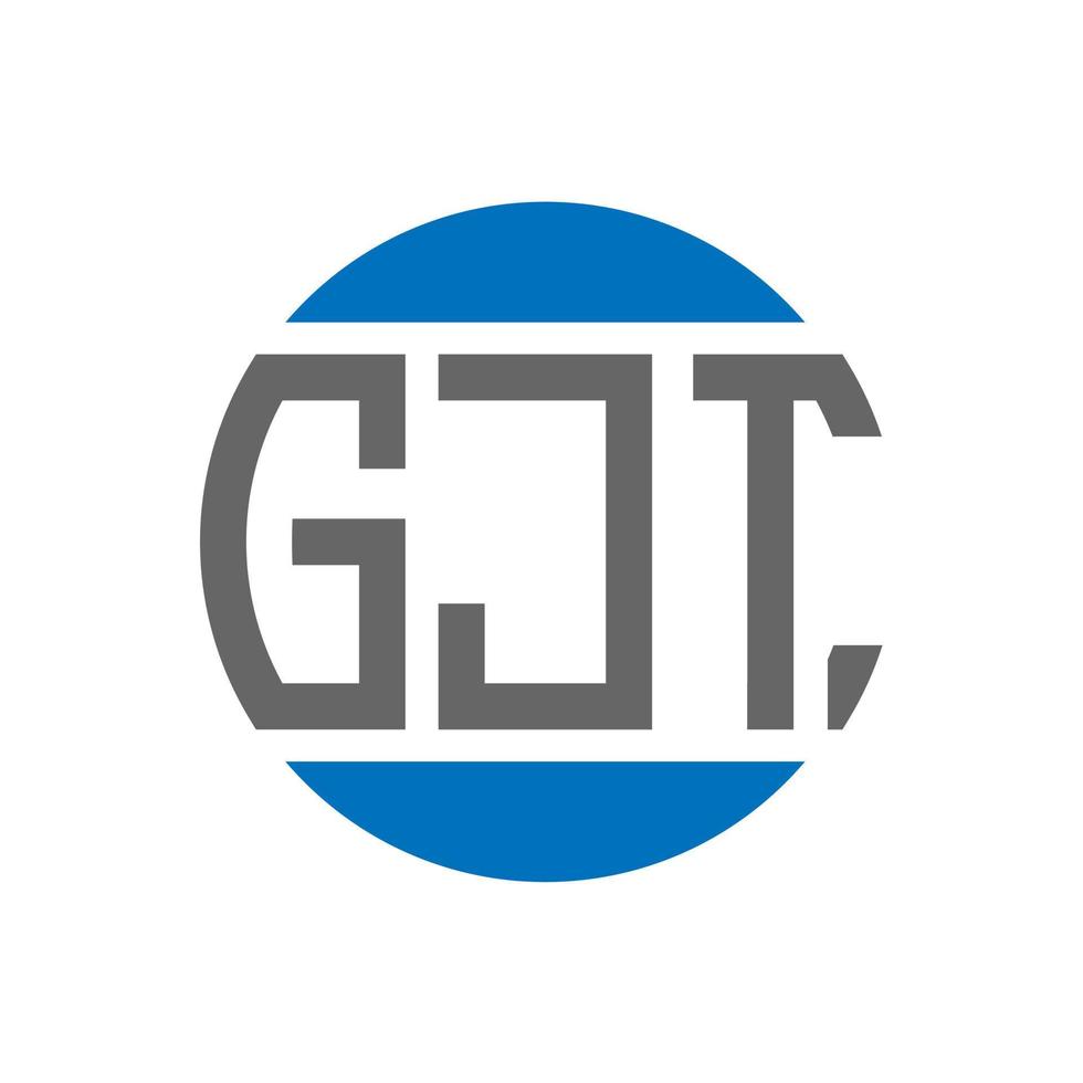 gjt brief logo ontwerp Aan wit achtergrond. gjt creatief initialen cirkel logo concept. gjt brief ontwerp. vector